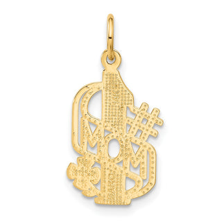 14k Yellow Gold #1 Mom Charm C360