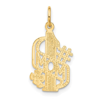 14k Yellow Gold #1 Mom Charm C360