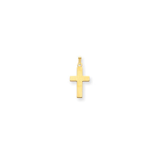 14k Yellow Gold Polished Cross Pendant C3601