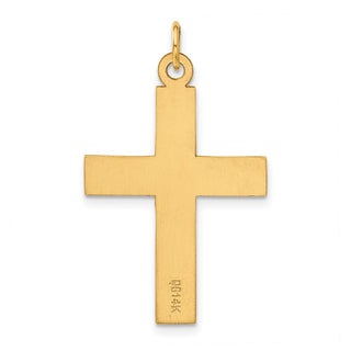 14K Yellow Gold Polished Cross Charm C3602