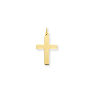 14K Yellow Gold Polished Cross Charm C3602