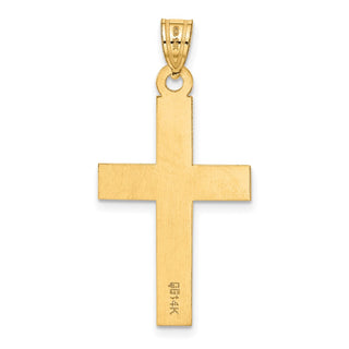 14k Yellow Gold Polished Cross Pendant C3603