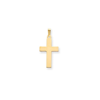14k Yellow Gold Polished Cross Pendant C3603