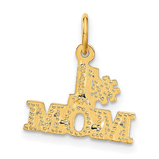 14k Yellow Gold #1 Mom Charm C361