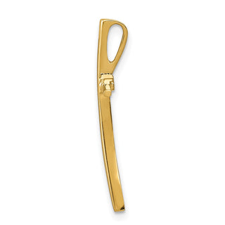 14k Yellow Gold Polished Cross Pendant C3611