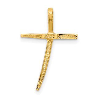 14k Yellow Gold Polished Cross Pendant C3611