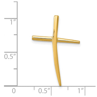 14k Yellow Gold Polished Cross Pendant C3611