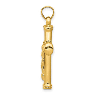 14k Yellow Gold Reversible Crucifix / Cross Pendant C3694