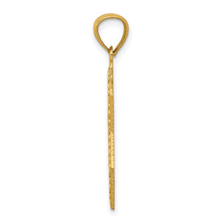 14k Yellow Gold Diamond-Cut Star Of David Pendant