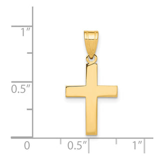 14k Yellow Gold Polished Cross Pendant C3787