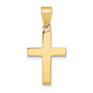 14k Yellow Gold Polished Cross Pendant C3787