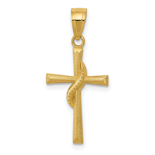 14k Yellow Gold Polished Cross Pendant C3813