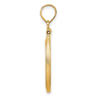 14k Yellow Gold Foxtail Chain Screw Top 16.5mm Coin Bezel Pendant - Fits 1/10 oz American Eagle and 1/10 oz Krugerrand