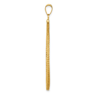 14k Yellow Gold Foxtail Chain Screw Top 39.5mm Coin Bezel Pendant - Fits 4 Ducat