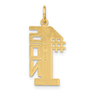14k Yellow Gold #1 Son Charm