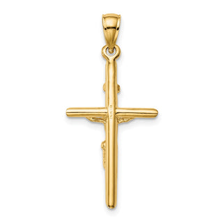 14k Yellow Gold Inri Crucifix Pendant C3895