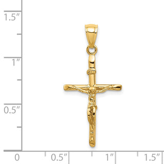 14k Yellow Gold Inri Crucifix Pendant C3895