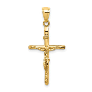 14k Yellow Gold Inri Crucifix Pendant C3895