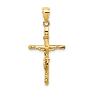 14k Yellow Gold Inri Crucifix Pendant C3895