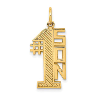 14k Yellow Gold #1 Son Charm