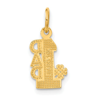 14k Yellow Gold #1 Dad Charm C391