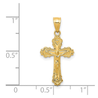 14k Yellow Gold Small Crucifix Pendant