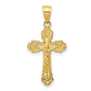 14k Yellow Gold Small Crucifix Pendant