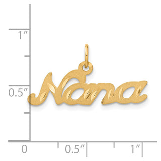 14k Yellow Gold Nana Charm