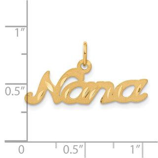 14k Yellow Gold Nana Charm