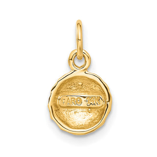 14k Yellow Gold Golf Ball Charm C40