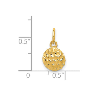 14k Yellow Gold Golf Ball Charm C40