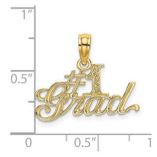 14k Yellow Gold #1 GRAD Pendant