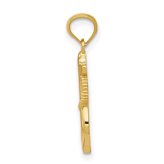 14k Yellow Gold Polished Anchor Pendant C4035