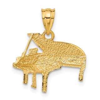 14k Yellow Gold Piano Pendant C408