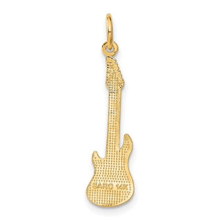 14k Yellow Gold Guitar Charm C410