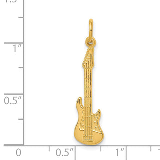 14k Yellow Gold Guitar Charm C410