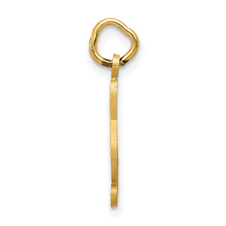 14k Yellow Gold Treble Clef Charm C414