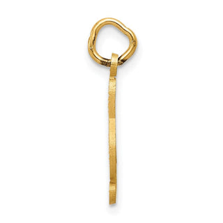 14k Yellow Gold Treble Clef Charm C414