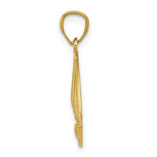 14k Yellow Gold Sailboat Pendant C4172