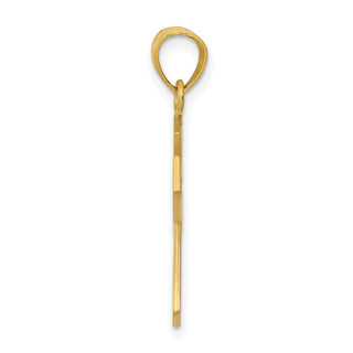 14k Yellow Gold Reversible Passion Cross Pendant