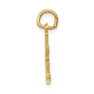 14k Yellow Gold I Love Music Charm C418