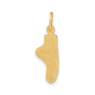 14k Yellow Gold Ballet Slipper Charm