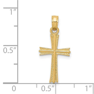 14k Yellow Gold Cross Pendant C4229