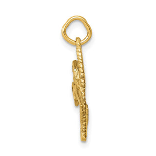 14k Yellow Gold Comb and Scissors Charm C425