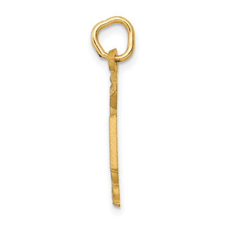 14k Yellow Gold RN Nurse Charm C432