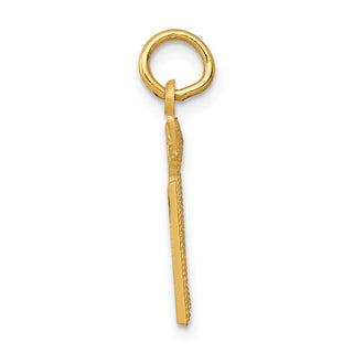 14k Yellow Gold RN Nurse Charm C435