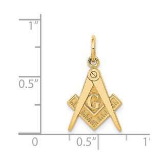 14k Yellow Gold Masonic Charm