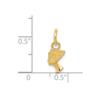 14k Yellow Gold Nefertiti Charm C443