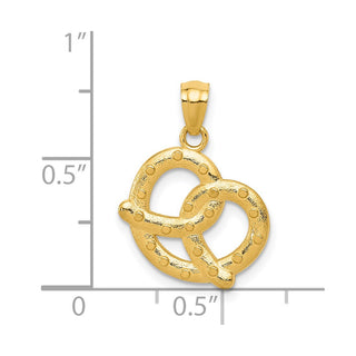 14k Yellow Gold Pretzel Pendant