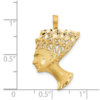 14k Yellow Gold Nefertiti Pendant C445